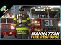 Spur's INTENSE Vacant Structure Fire and Times Square Response - Firefighting Gameplay