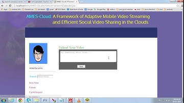 AMES Cloud A Framework of Adaptive Mobile Video Streaming & ,and Efficient Social   YouTube 720p