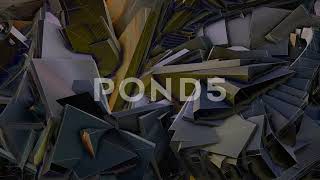 Abstract Technology Background. Futuristic Abstract Mechanical Flower.