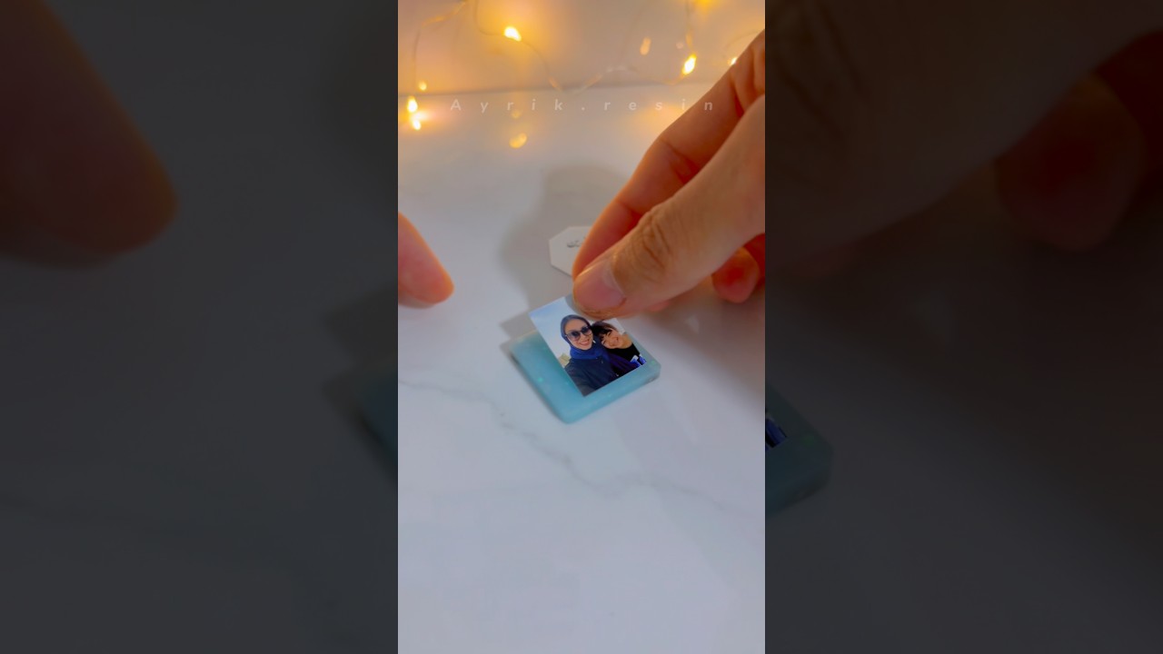 Viral DIY: Resin Photo Magnet You Can Change Anytime! 
