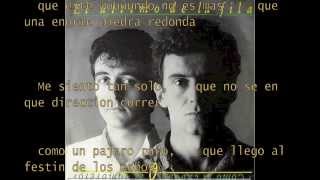 Video thumbnail of "El ultimo de la fila - la piedra redonda (letra)"