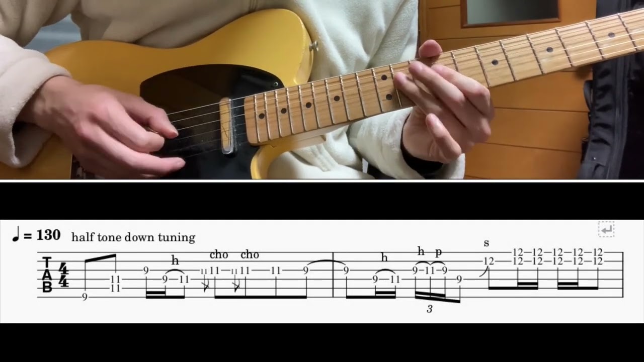 TAB譜] 05410-(ん)(RADWIMPS) Guitar solo cover [ギター] - YouTube