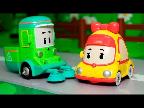 Видео для детей с игрушками Робокар полли - Идеальный праздник.