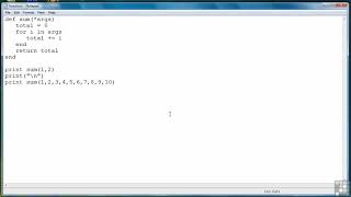 Defining Methods Part 3 in Ruby Information