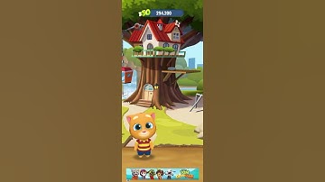 Game play of talking tom gold run unlocking Ginger