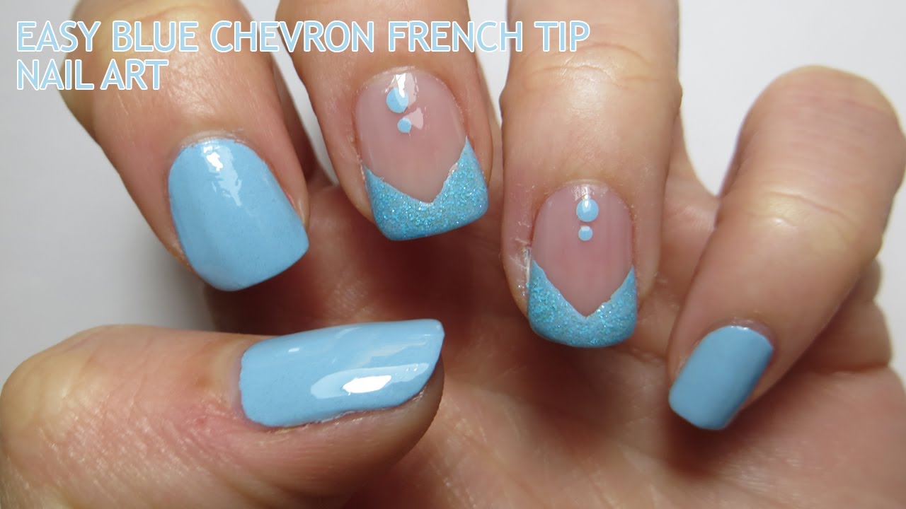 9. French Tip Triangle Nail Design Tutorial - wide 3