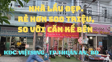 nhà lầu mt kinh doanh. rẻ hơn 500 triệu, kdc việt sing, vsip1. nhà đất Thuận An, Bình Dương