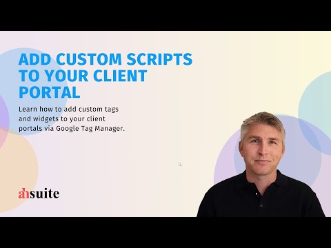Add scripts to your client portal with Google Tag Manager (GTM)