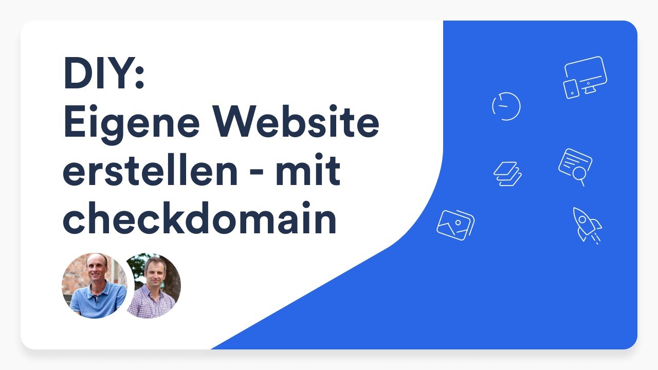 Eigene Website erstellen - mit dem checkdomain Homepage Baukasten | checkdomain Webinar #6