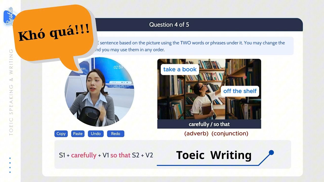 Giải đề thi TOEIC WRITING phần 4