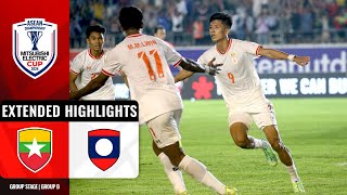 🇲🇲 Myanmar vs Laos 🇱🇦 (ASEAN Mitsubishi Electric Cup 2024: Group Stage Extended Highlights) screenshot 3