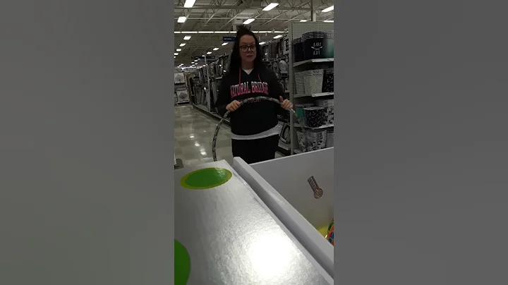 My wife Hula hooping in meijer