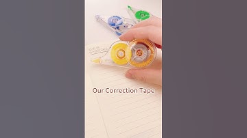 Is correction tape better or whitener? #correctiontape #stationery #shorts #shortvideo