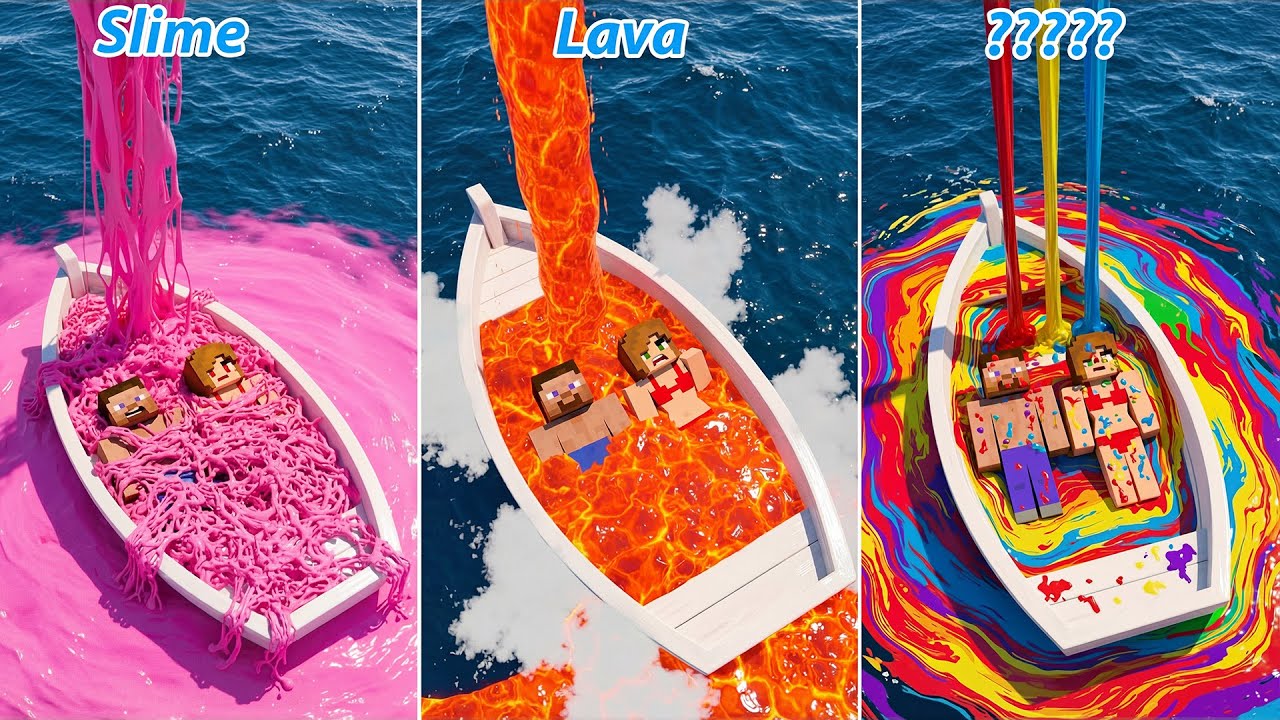 Satisfying Minecraft Simulation Where a Couple Faces Extreme Danger at Sea 😳  | Funny ZenCraft