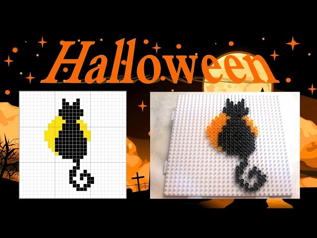 How to Make a Cute Perler Bead Black Cat -   Hama beads halloween, Perler  bead art, Hama beads patterns