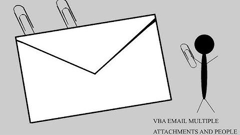 VBA Email Excel Multiple Attachments and People in Outlook