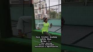 Young Girl Nida Joined at Pace Cricket Academy for Fast Bowling Technique Correction &amp; Improvization