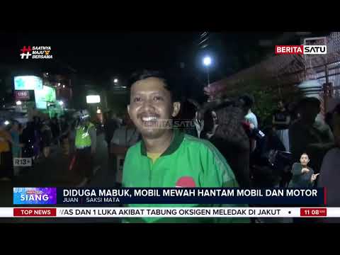 Diduga Mabuk, Mobil Mewah Hantam Mobil & Motor #Beritasatu