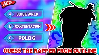 GUESS THE RAPPER BY OUTLINE CHALLENGE! (IMPOSSIBLE 🔥)