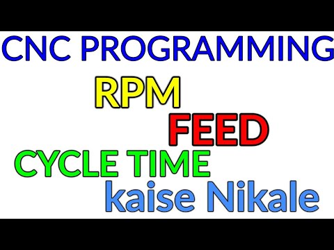 How to Calculate Tool RPM ,Feed and Cycle time. CNC PROGAM FEED RPM AND ...