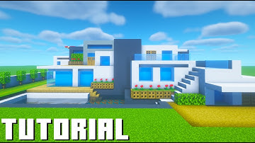 Minecraft Tutorial: How To Make A Modern Mansion "2022"
