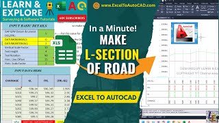 Design Road Longitudinal Section Easily | Excel To Autocad Software
