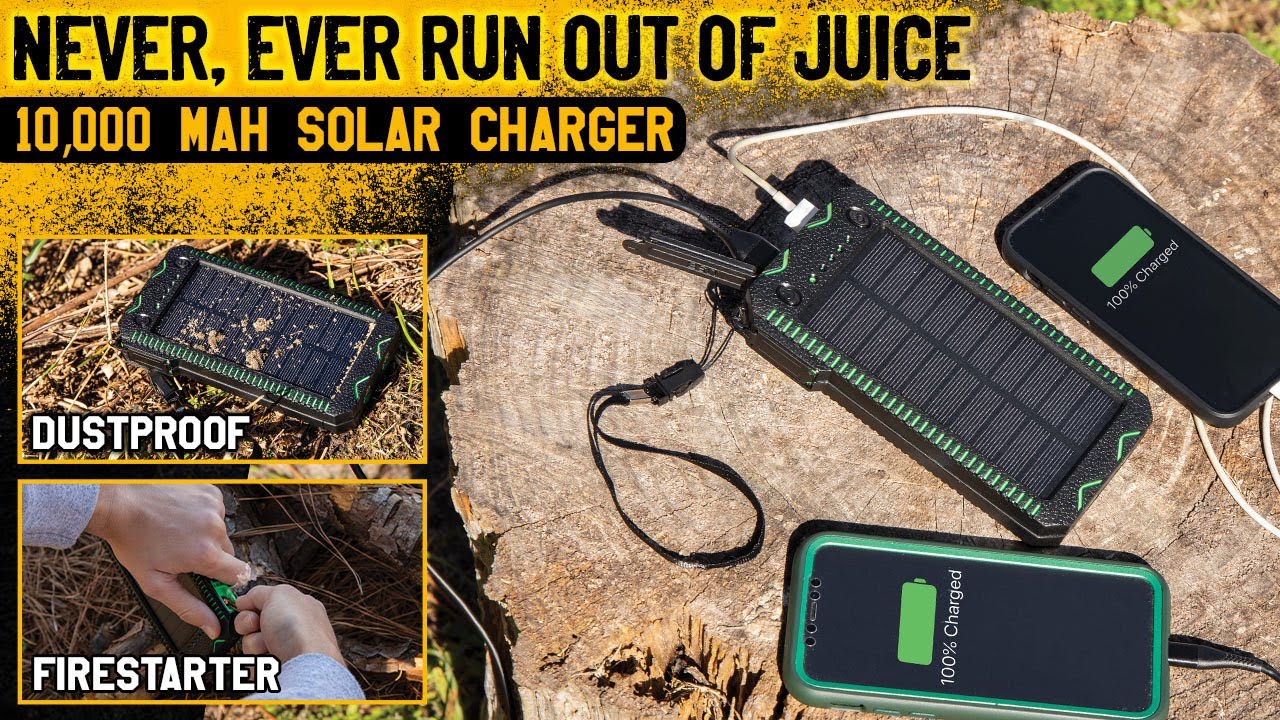 DuelPurpose Fire Starter and Solar Phone Charger YouTube
