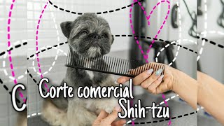 ✂Corte comercial de shihtzu!!!✔ Tutorial Peluquería canina creativa Pantalones Asian style!!!