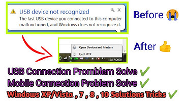 [How to Fix] usb not recognized windows Xp , 7 , 8 ,10 ! In Tamil |  not connected mobile in laptop