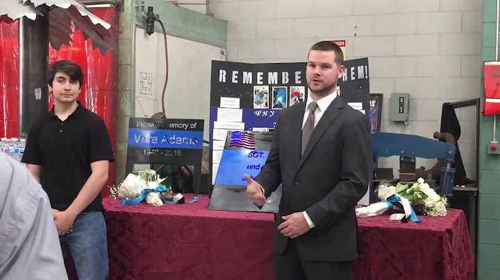 Weymouth student unveils memorials for Sgt. Chesna...
