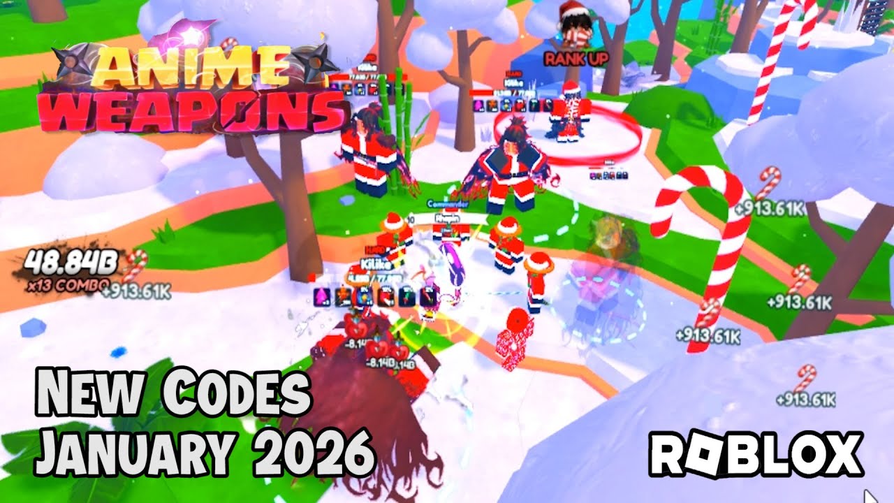 Новые коды на аниме-оружие в Roblox (январь 2026 г.)