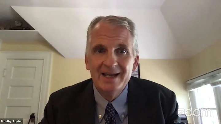 Professor Timothy Snyder lecture  "What past catas...