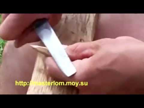 Как сделать крючок из дерева для вязания своими руками