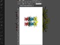 🌈 Colorful Seamless Pattern | Geometric Flower Loop #adobeillustrator #illustrative #illustrator