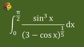 Algebraic Methods for Tackling a Non Obvious Definite Integral