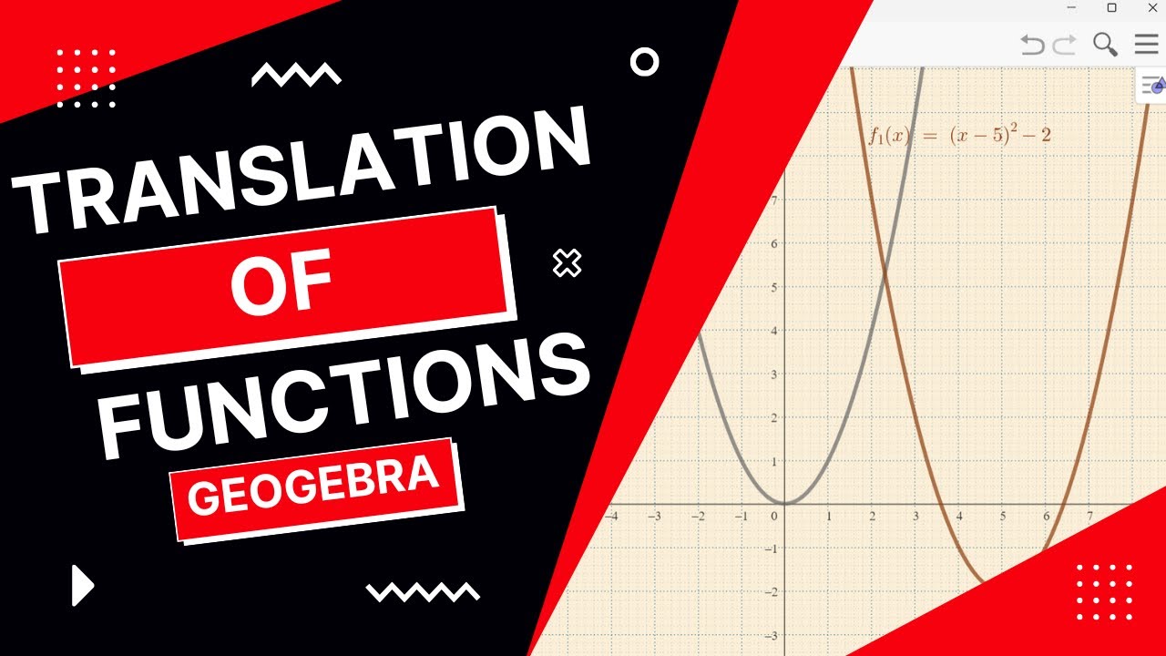 Translation of Functions in Geogebra (Taglish) - YouTube