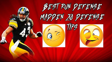 BEST RUN DEFENSE IN MADDEN 20:: STOP ALL RUNS EASY- FAST BLITZES