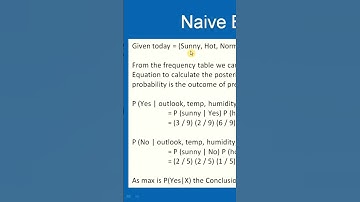 Naive Bayes Clasiffier ! Machine Learning algorithm