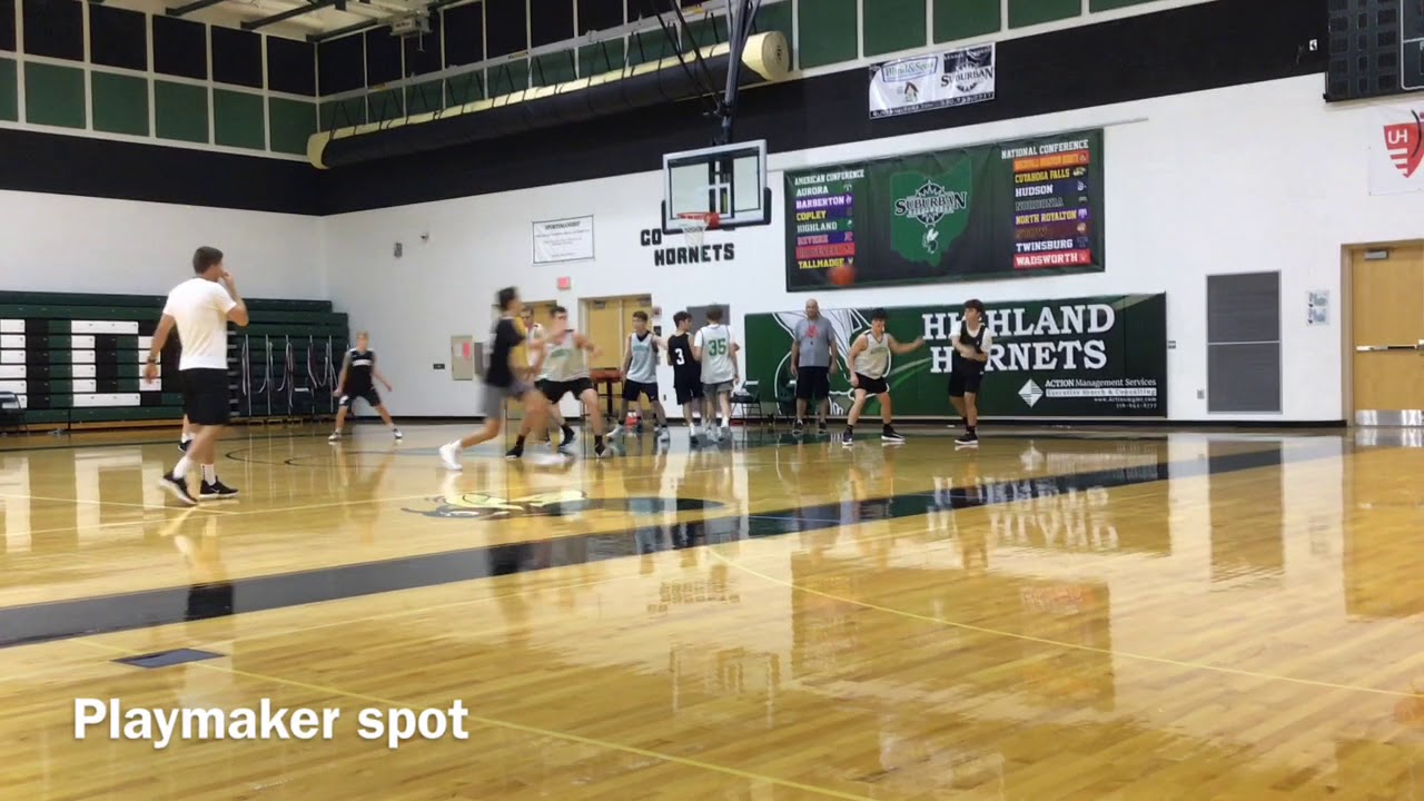 Basketball positionless offense practice #1 install - YouTube