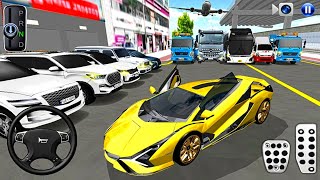New Golden Lamborghini For Parking - 3d Driving Class android game || Car Game #gameplay #cargame screenshot 1