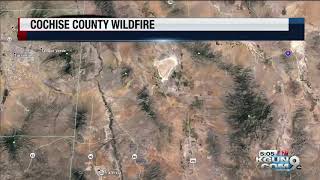 Cochise County wildfire shuts down intersections