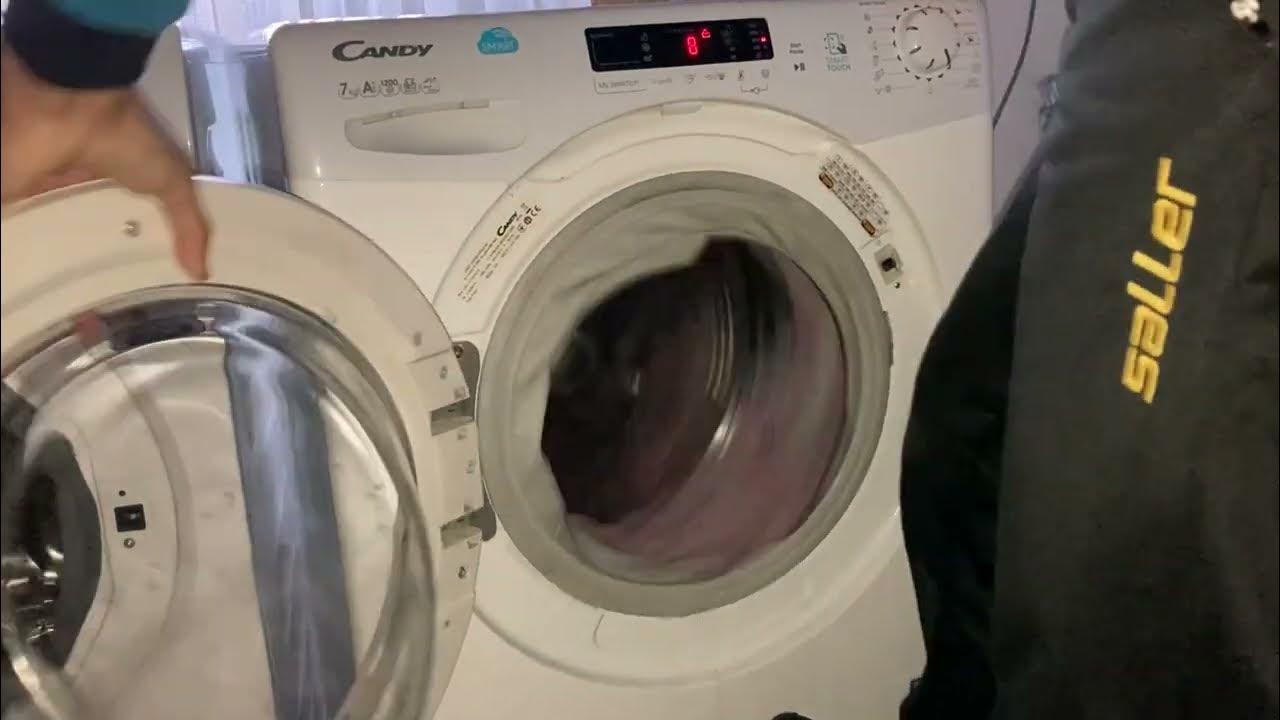 Candy Washing Machine Extremely Unbalanced Jumping Spin (1) YouTube
