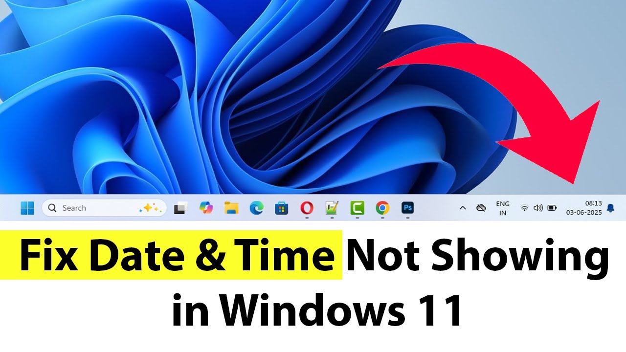 How to Fix Date & Time Not Showing in Windows 11? - YouTube
