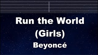 Practice Karaoke♬ Run the World (Girls) - Beyoncé 【With Guide Melody】 Instrumental, Lyric, BGM