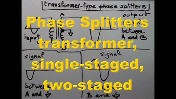 Transformer-type, one-stage and two-stage phase splitters for push-pull tube amp