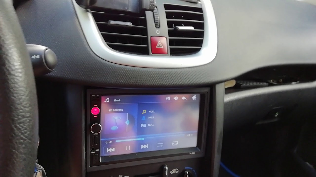 Comment installer un autoradio GPS double din Android Peugeot 207 /206/307  🚙 