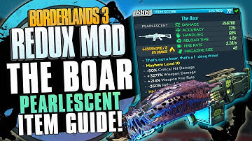 MASSIVE SLIDE DAMAGE! - The Boar PEARLESCENT Item Guide - Borderlands 3 Redux Mod