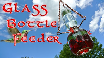 Ant-proof hummingbird feeders made from bottles!