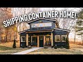 900sqft Shipping Container House w/ Basketball Court!! | Container Home Airbnb Tour!