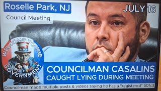 Caught Lying At A Public Meeting! (Roselle Park, NJ)